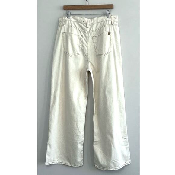 JOE’S JEANS The Pleated Wide Leg Ankle Pant in Natural - Picture 8 of 12